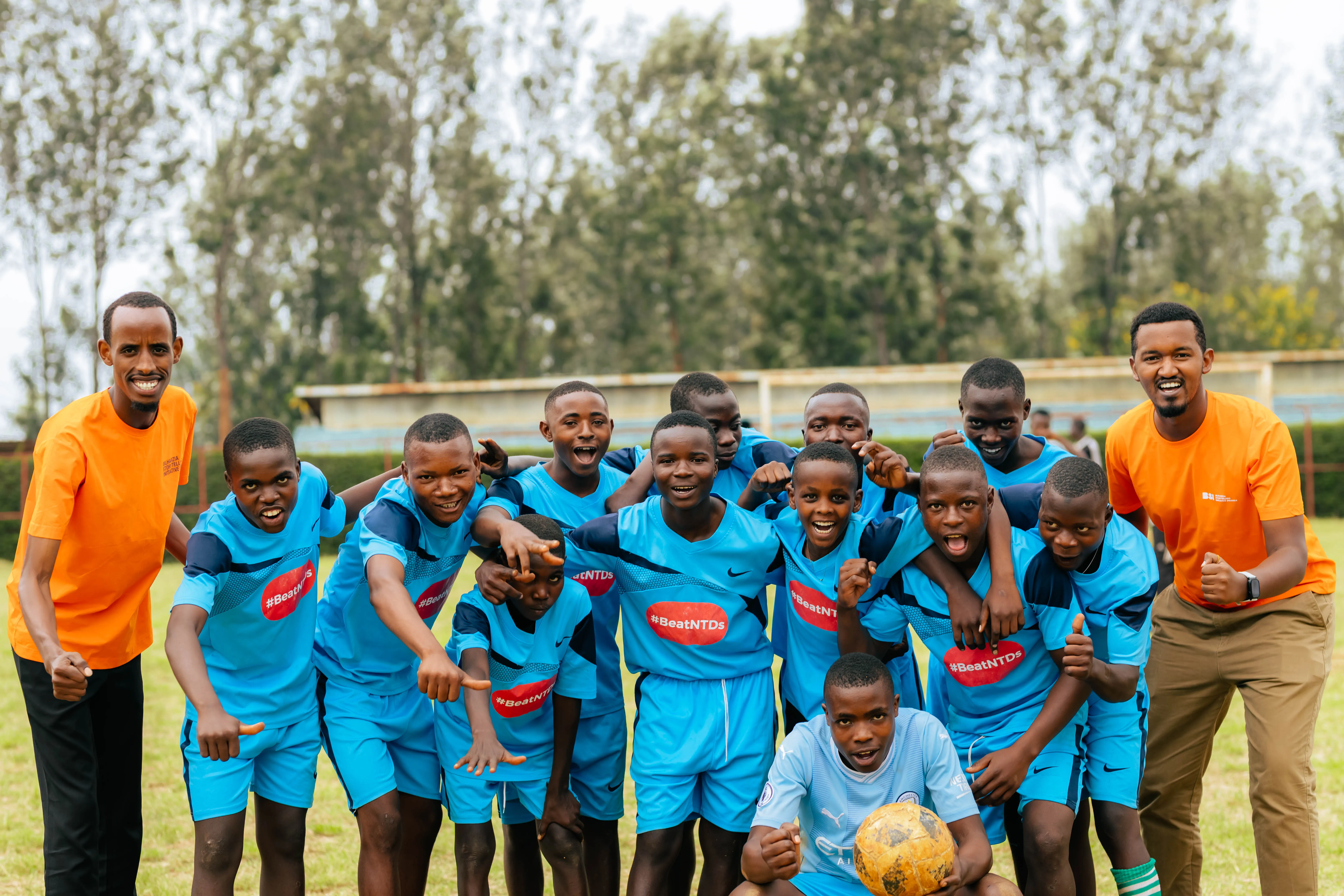 Community members working together